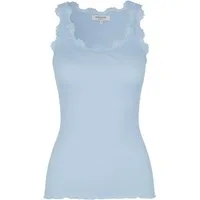 rosemunde Spitzentop Babette Silk Top mit Seide Vintage-Spitzenbesatz, mit Rundhalsausschnitt, hoher Seidenanteil