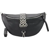 Adel Bags Schultertasche EMMA XL Umhängetasche Crossbody Bag Gürteltasche mit 2 Riemen, echtes Leder, hergestellt in Italien