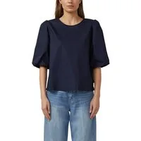 s.Oliver Schlupfbluse mit weitem Hallbarm und Knopfvershcluss