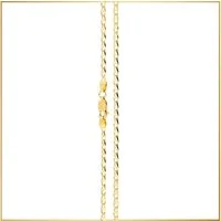 GOLDKLEIN Goldkette 14 Karat Gold Traversino Stil 585 Echtgold 40cm-55cm, Bestpreis - Damen Herren mit Schmuckbox - Sale 31.08.2026