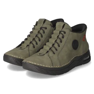 Rieker Schnürstiefeletten  Grün - Gr. 37 -  Textil
