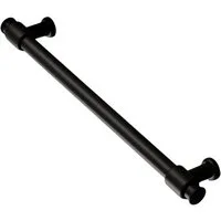 livingpoint24 Möbelgriff Möbelgriffe BA 128-320mm Küchengriffe Schwarz matt Industrie Design (1-St., 12), Modern