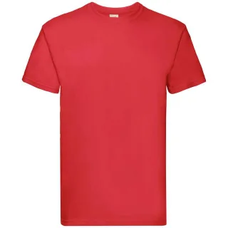 Fruit of the Loom - "Super Premium" T-Shirt für Herren/Damen Unisex (Rot)