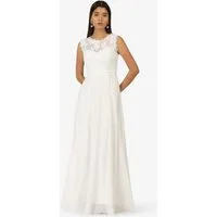 Kraimod Abendkleid mit einem Oberteil aus Mesh mit Spitze