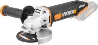 Worx Akku-Winkelschleifer "WX800.9" einfach zum Schleifen & Schneiden, ohne Akku & Ladegerät