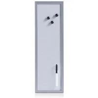 Zeller Present Magnet -/Schreibtafel, alugrau, MDF/magnetisches Feinblech, grau, 20 x 60 cm