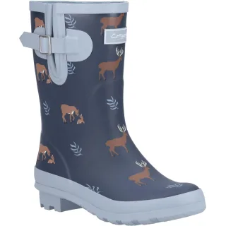 Cotswold - Damen Gummistiefel "Woodland", Rotwild (Marineblau)