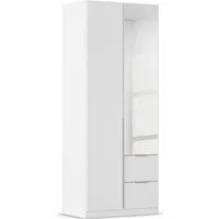 OTTO home Drehtürenschrank Kleiderschrank Schrank Garderobe AGORDO mit Dekor- oder Hochglanzfront (in zwei Griff-Farben, Breiten 91-360 cm) mit Außenschubkästen, in 7 Breiten und 2 Höhen MADE IN GERMANY