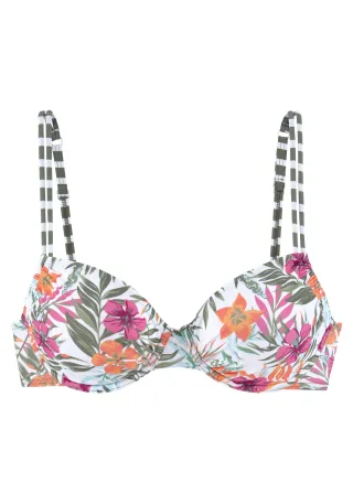 LASCANA - Venice Beach LM exkl. Sport Bügel-Top oliv stripe - Gr. - 42F