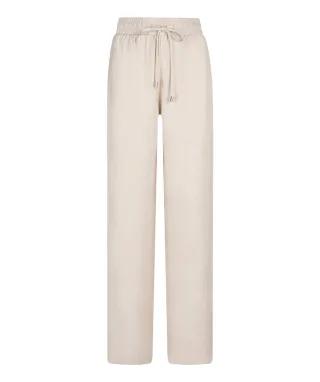Esqualo - Weite Hose mit Elastikbund beige - Gr. - 40