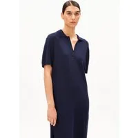 Armedangels Strickkleid FINE POLO Strickkleid aus Bio-Baumwoll Mix Kragen