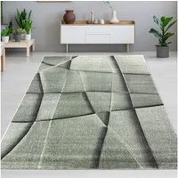 Carpetia Designteppich Modernes Musterdesign, rechteckig, Höhe: 10 mm, pflegeleicht, strapazierfähig, handgearbeiteter Konturenschnitt