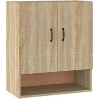 vidaXL Hängeschrank Wandschrank Sonoma-Eiche 60x31x70 cm Holzwerkstoff (1-St)