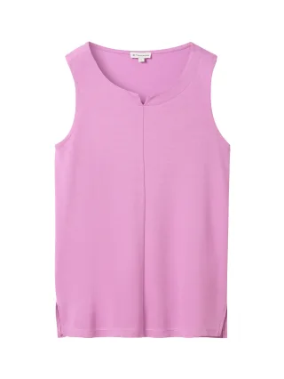 Tom Tailor - Cupro Jersey Top light floral - Gr. - M