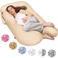 Smoothy Stillkissen SMOOTHY Vollkörper Schwangerschaftskissen – U-förmiges Stillkissen, Baby-Kissen & Stillkissen in U-Form
