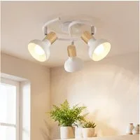 ZMH Deckenstrahler 3 Flammig E14 Deckenlampe Vintage 350°Schwenkbar für Flur Wohnzimmer, Hochwertige Design, ohne Leuchtmittel, Schwarz Vintage Deckenleuchte Innen Schlafzimmer