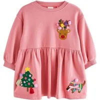 Next Jerseykleid Sweatshirt-Kleid mit Zierdetails (1-tlg)
