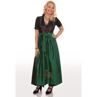 Spieth & Wensky Dirndl Dirndl lang 2tlg. - WINCHESTER - flaschengrün, beere