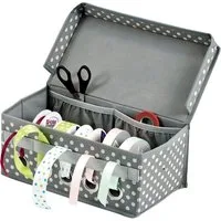 Zeller Present Aufbewahrungsbox, (Geschenkband-Organizer, aus Polyester
