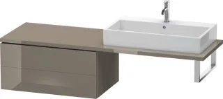 Duravit L-Cube Unterschrank für Konsole Flanell Grau Hochglanz 820x547x400 mm - LC583908989 LC583908989