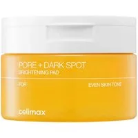 celimax Gesichts-Reinigungsmaske Celimax, Pore+Dark Spot Brightening Pad - 40 Pads, Aufhellende Tonerpads mit Niacinamid und Tranexamsäure