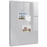 Tulup Magnettafel Memoboard aus Glas Notiztafel mit 5 Magneten, Marker und Schwamm
