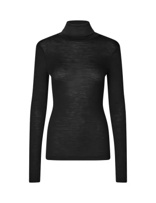 mbym - Rollkragenpullover - Ina-M schwarz - Gr. - S