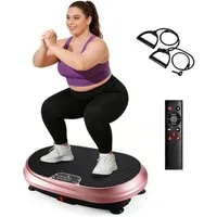 ZMH Vibrationsplatte Rüttelplatte Sport für Zuhause - 199 Vibrationsstufen 9 Programme, mit Integriertem Lautsprecher zum Abnehmen & Ganzkörpertraining