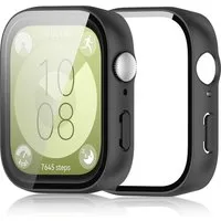 MSM Smartwatch-Hülle Hülle für Huawei Watch Fit 3 Schutzglas Display Panzerfolie Full 9H
