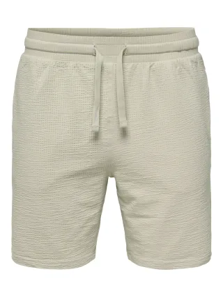 ONLY&SONS - ONSKIAN LIFE STRAIGHT SEERS. SHORTS NOOS Silver Lining - Gr. - XL