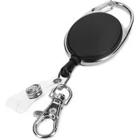 kwmobile Schlüsseltasche Jojo mit Ausweis Clip - Schlüsselanhänger ausziehbar - Karabiner (1-tlg), Schlüssel Jojo Ausweis Clip