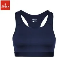 SNOCKS Sport-BH Sports Bra (1-tlg) aus recyceltem Polyester, doppellagige Vorderseite, Racer Back