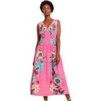 Love & Roses Midikleid Love & Roses Midikleid mit V-Ausschnitt (1-tlg)