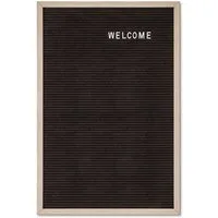 Showdown Displays Standregal Letterboard - 40x60cm - Holz - Hellbraun / Schwarz, 1-tlg.