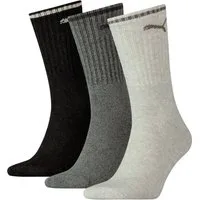 PUMA Sportsocken PUMA UNISEX STRIPED CREW SOCK (3-Paar) Komfort-Bund, Frottee-Polsterung, flache Zehennaht