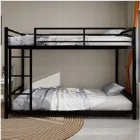 ANYSUN Etagenbett Etagenbett 2 Kinder, Belastbarkeit 200 KG! Metallbett, Stockbett, Kinderbett mit Leiter