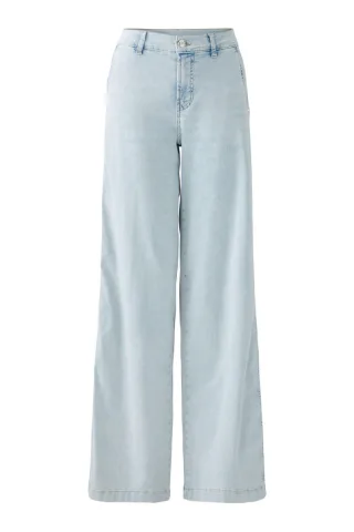 Oui - Jeans in lässiger A-Shape-Silhouette blau - Gr. - 40