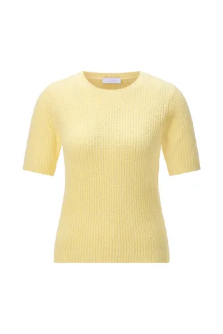 Rich & Royal - Structured towelling short sleeve soft butter - Gr. - XL