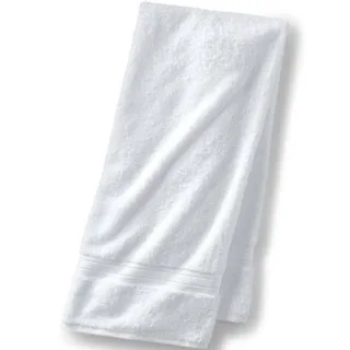 Supima Badetuch, Damen, size: regular, Weiß, Baumwolle, by Lands' End