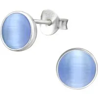ALEXANDER YORK Paar Ohrstecker MUSCHELPERLMUTT hellblau, 2-tlg., 925 Sterling Silber