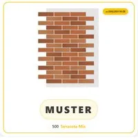 STM Company Verkleidungspaneel AMK Wand- und Fassadenpaneele in Klinkeroptik, 9,4 qm, (Packung, 1-tlg., 9,4 m) Flexibel, UV- & frostbeständig