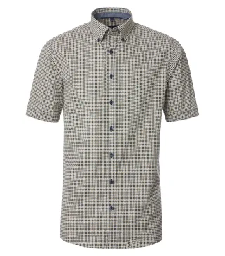CASAMODA - Freizeithemd Kurzarm blau - Gr. - XL