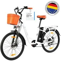 TTGO E-Bike Cityrad 26ST 522WH 14.5Ah E-Cityrad 26 Zoll Pedelec CE Damen und Herren, Heckmotor, 522 Wh, Elektrofahrrad mit Wave-Rahmen Heckmotor