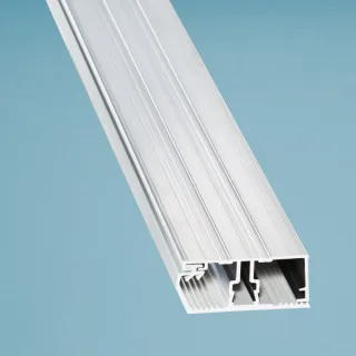 Einfaches Aluminium Rand Verlegeprofil | Breite 60 mm | für 16 mm Stegplatten | Länge