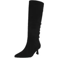 Ital-Design Elegante Overknee-Stiefel mit Stiletto Absatz für Damen Stiefel (90418006) Pfennig-/Stilettoabsatz Stiefel in Schwarz