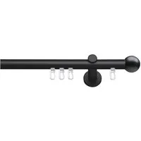 SN DECO GROUP Gardinenstange Innenlaufgarnitur Bozen, Ø 16 mm, 1-läufig, Fixmaß, Verschraubt, Aluminium, Komplettset