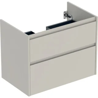 Geberit Ersatzteile Unterschrank für Möbelwaschtisch, 2 Schubladen B:80cm, sandgrau matt, 246352DB1 246352DB1