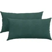 vidaXL Sitzauflage Sofakissen 2 Stück Dunkelgrün 80 x 40 cm Cordstoff, (2 St)