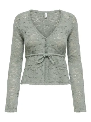 ONLY - ONLISABEL LIFE LS FITTED CARDIGAN CC KNT Jadeite - Gr. - S