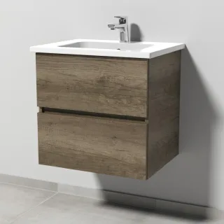 Sanipa Solo One Euphoria Waschtisch-Set 600mm, Eiche-Nebraska PS02037